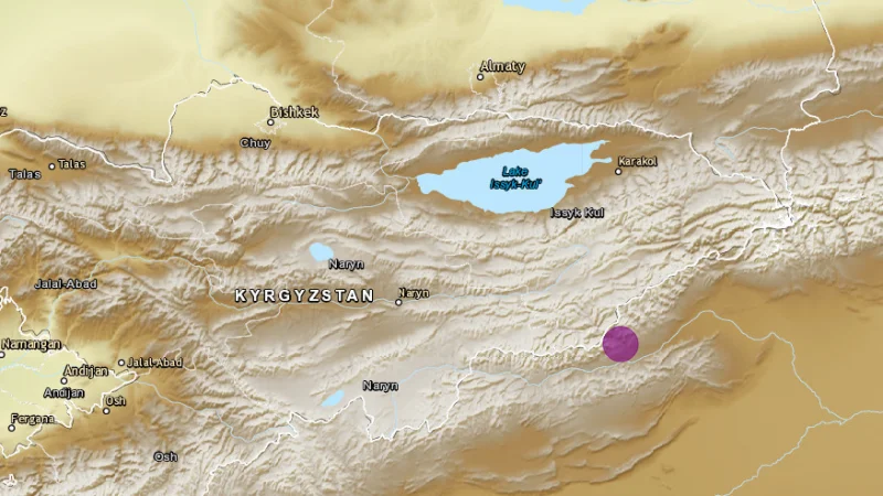 Кыргыз-кытай чек арасында күчү 6 баллга жеткен жер титирөө катталды